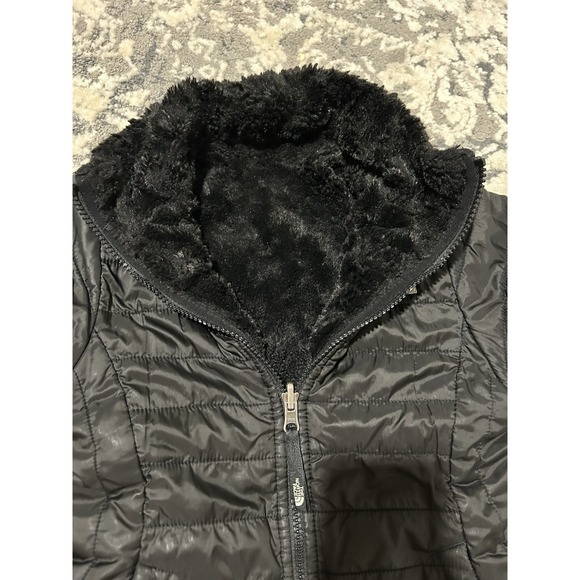 The North Face Girls Reversible Mossbud Swirl Coat, Small 7/8 - Picture 3 of 5